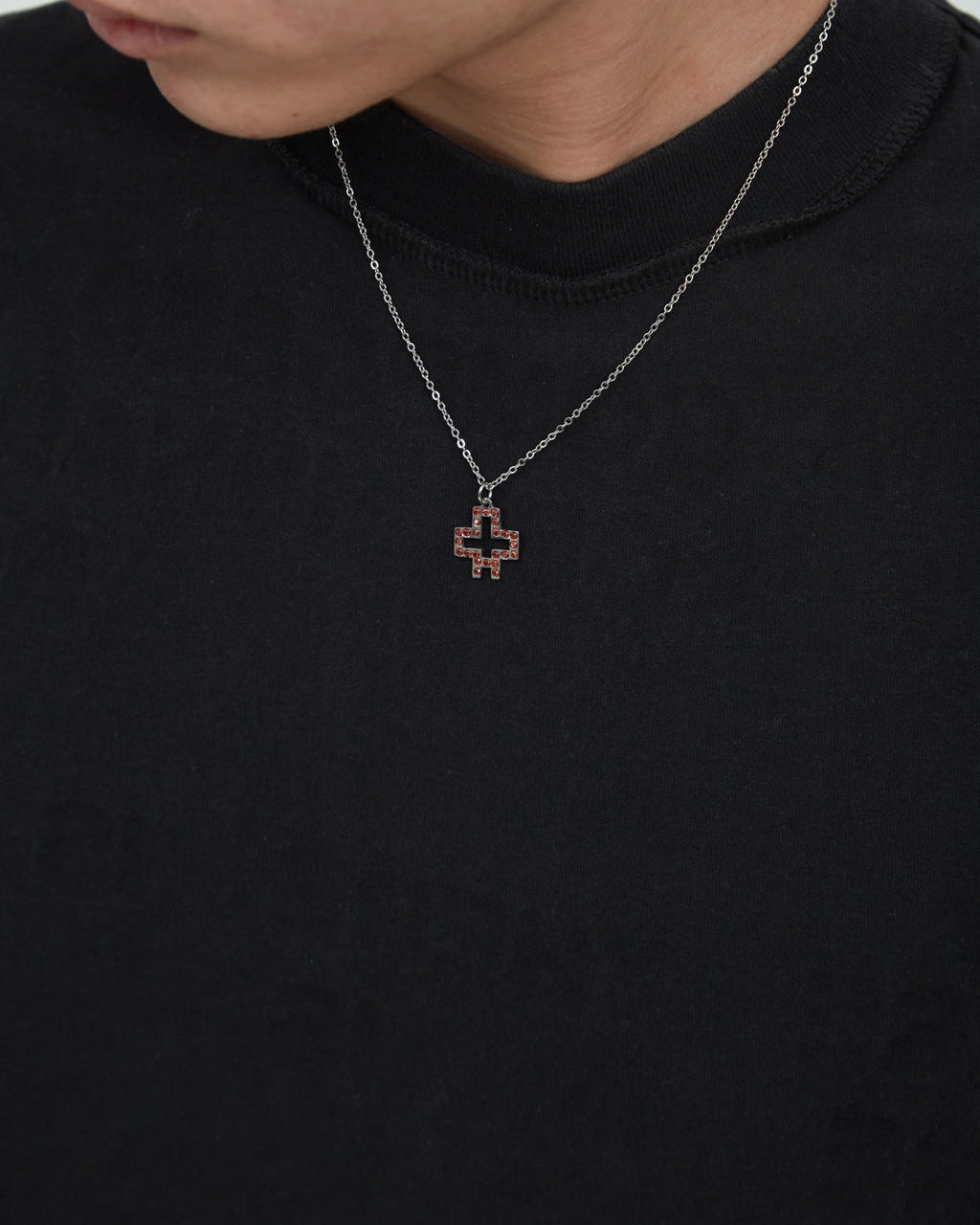 HOTEL Plus Logo Necklace [Red]