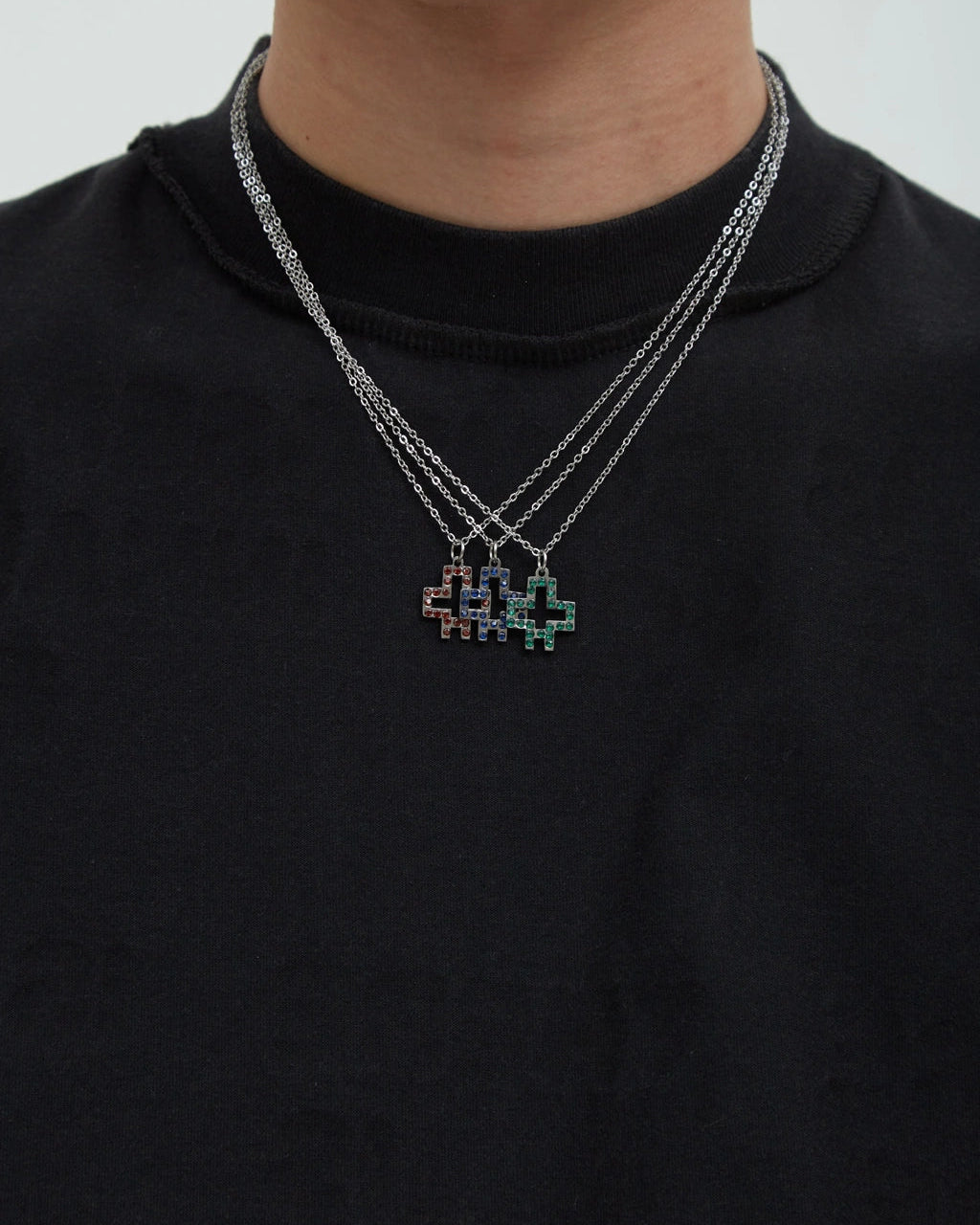 HOTEL Plus Logo Necklace [Red]