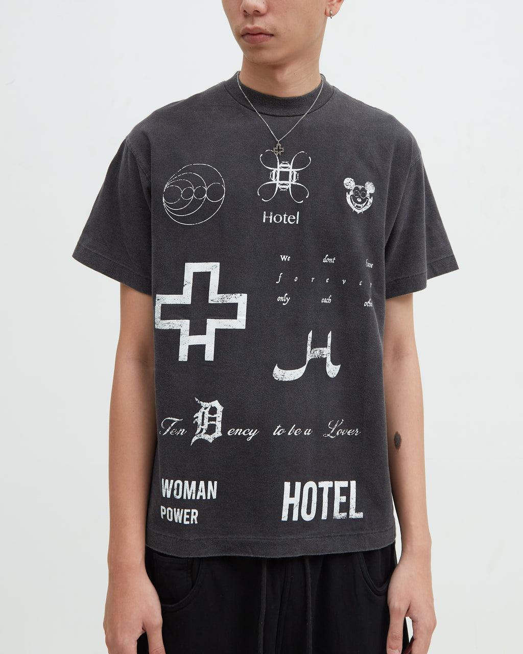 Hotel Logo Tee [Washed Black]