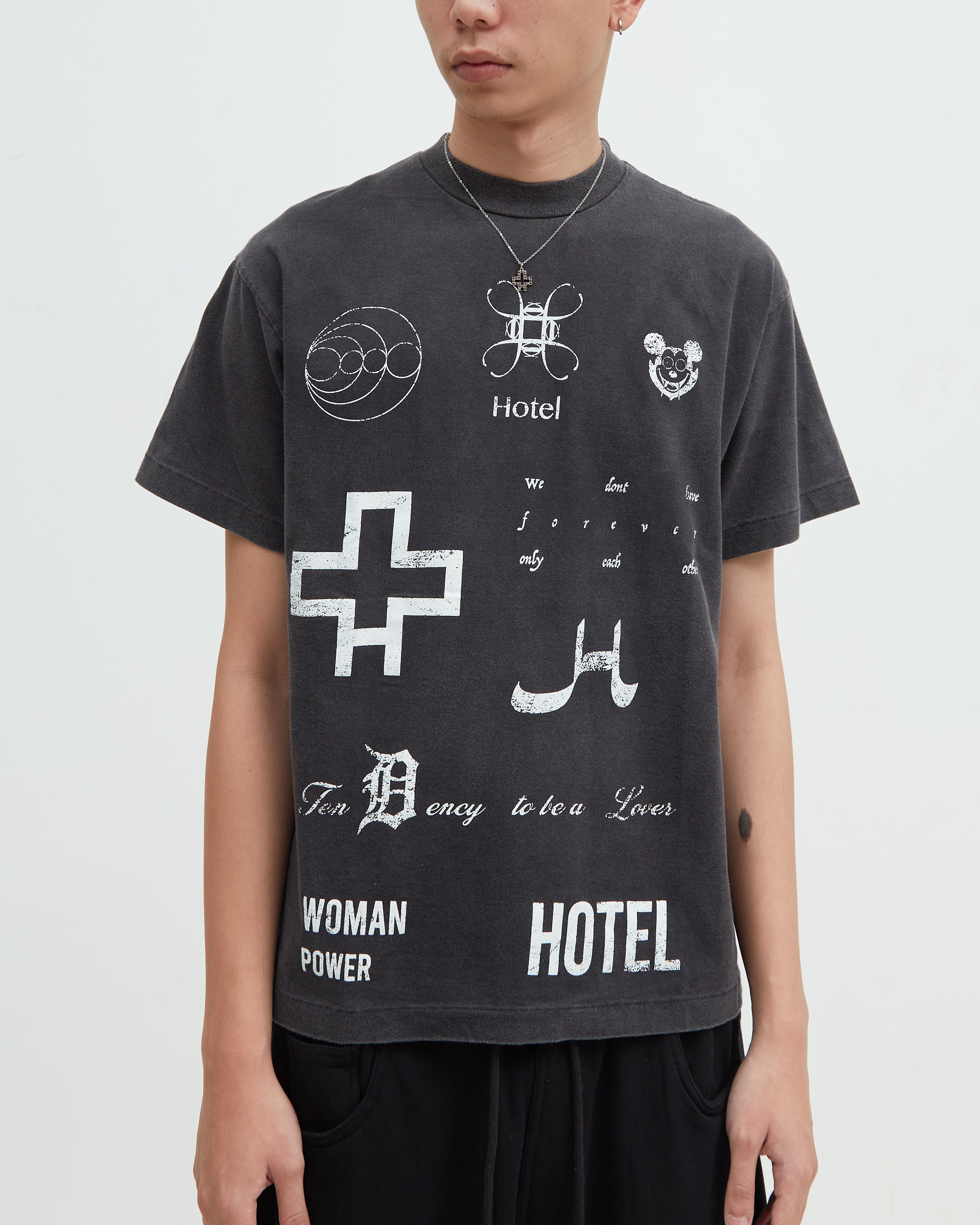 Hotel Logo Tee [Washed Black]
