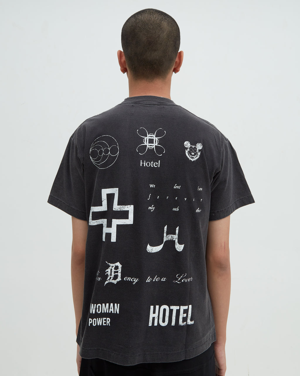 Hotel Logo Tee [Washed Black]