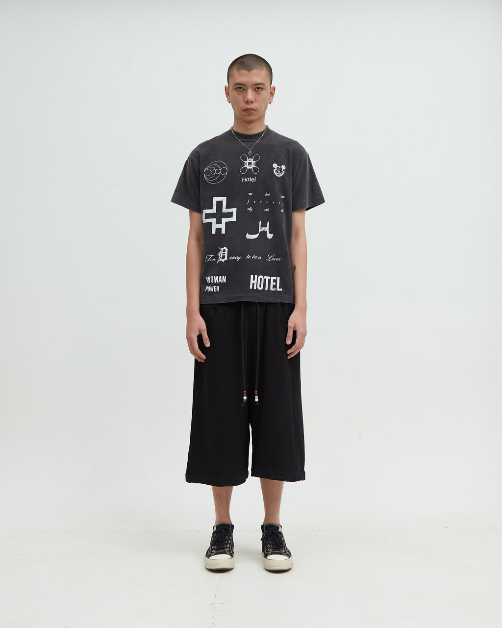 Hotel Logo Tee [Washed Black]