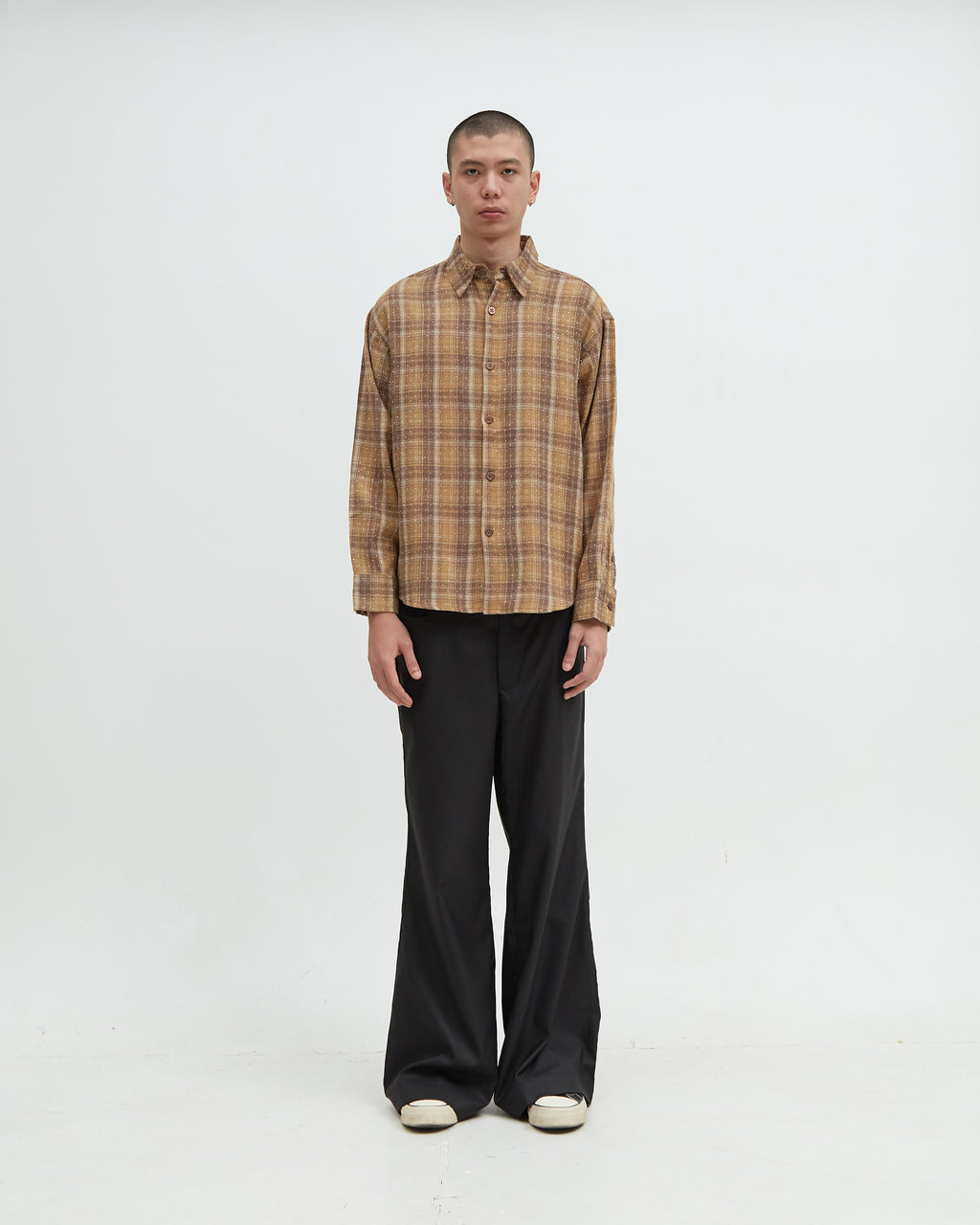 Hotel Flannel Rhinestone [Brown]