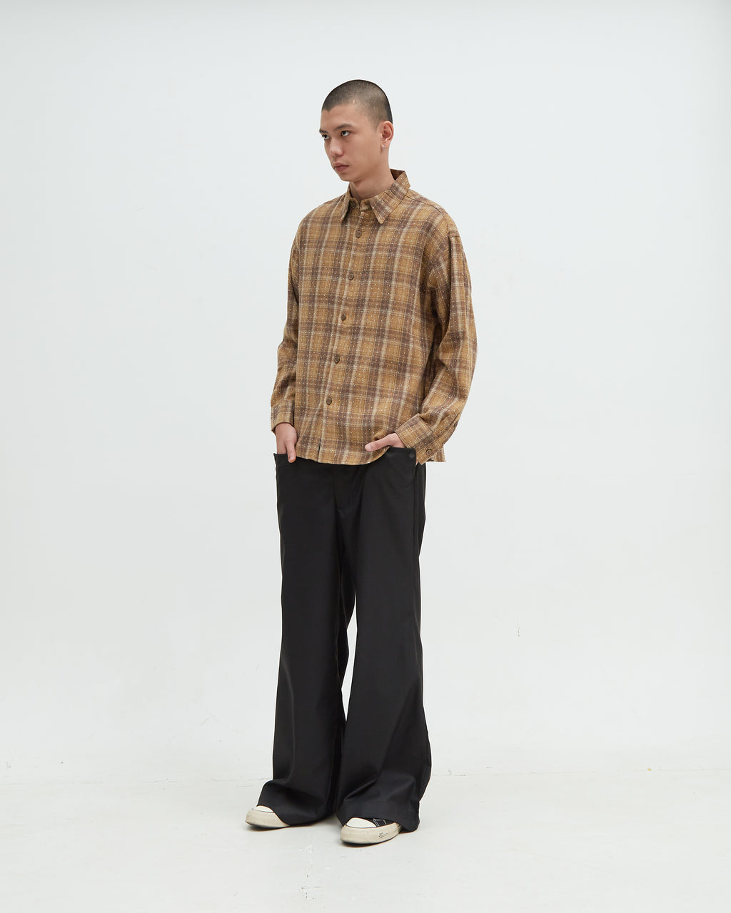 Hotel Flannel Rhinestone [Brown]