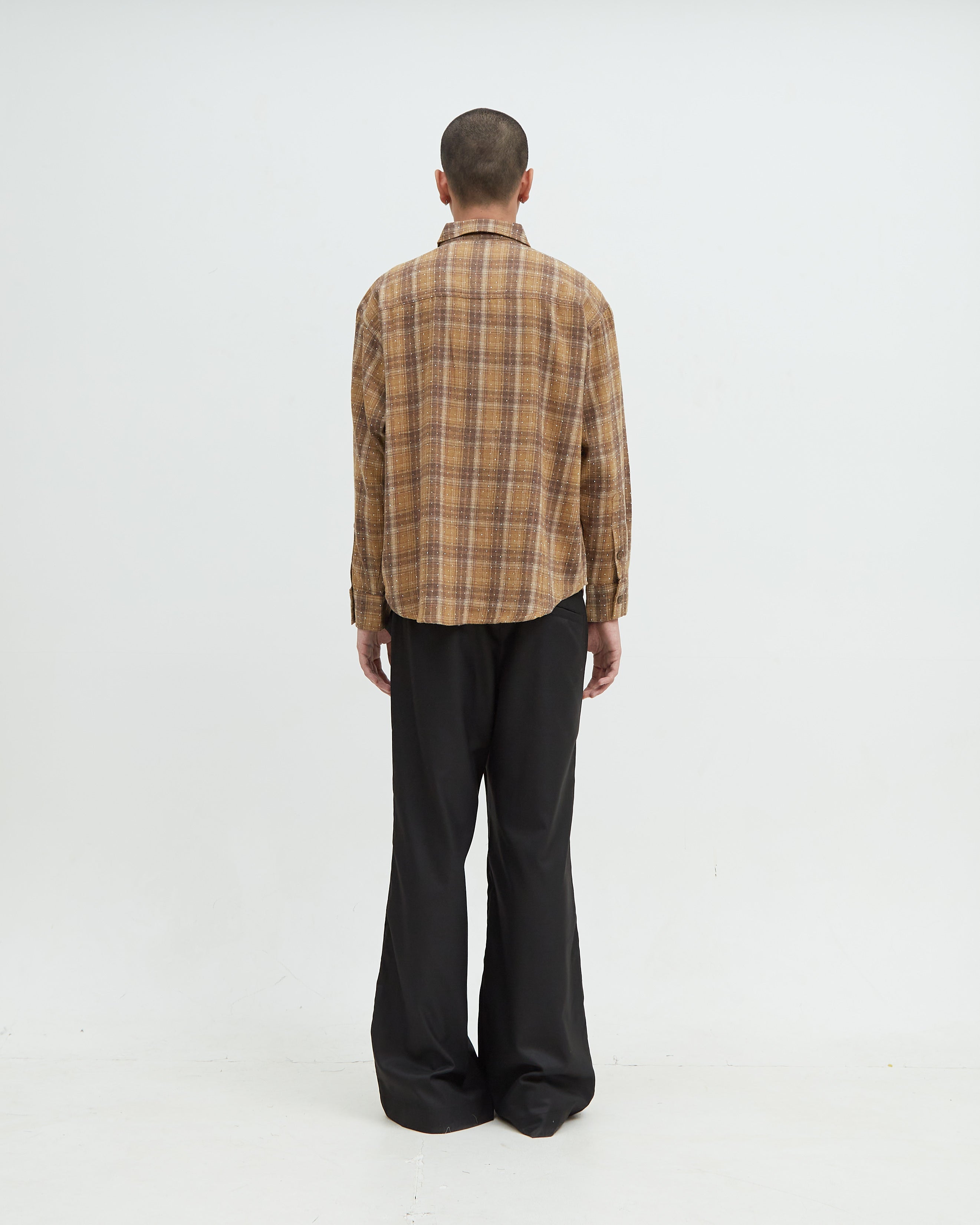 Hotel Flannel Rhinestone [Brown]