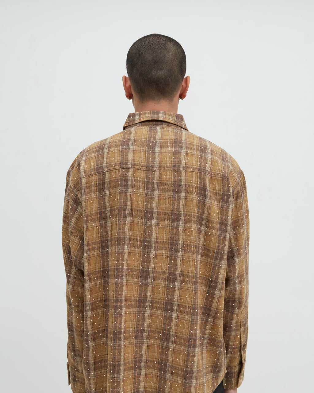 Hotel Flannel Rhinestone [Brown]