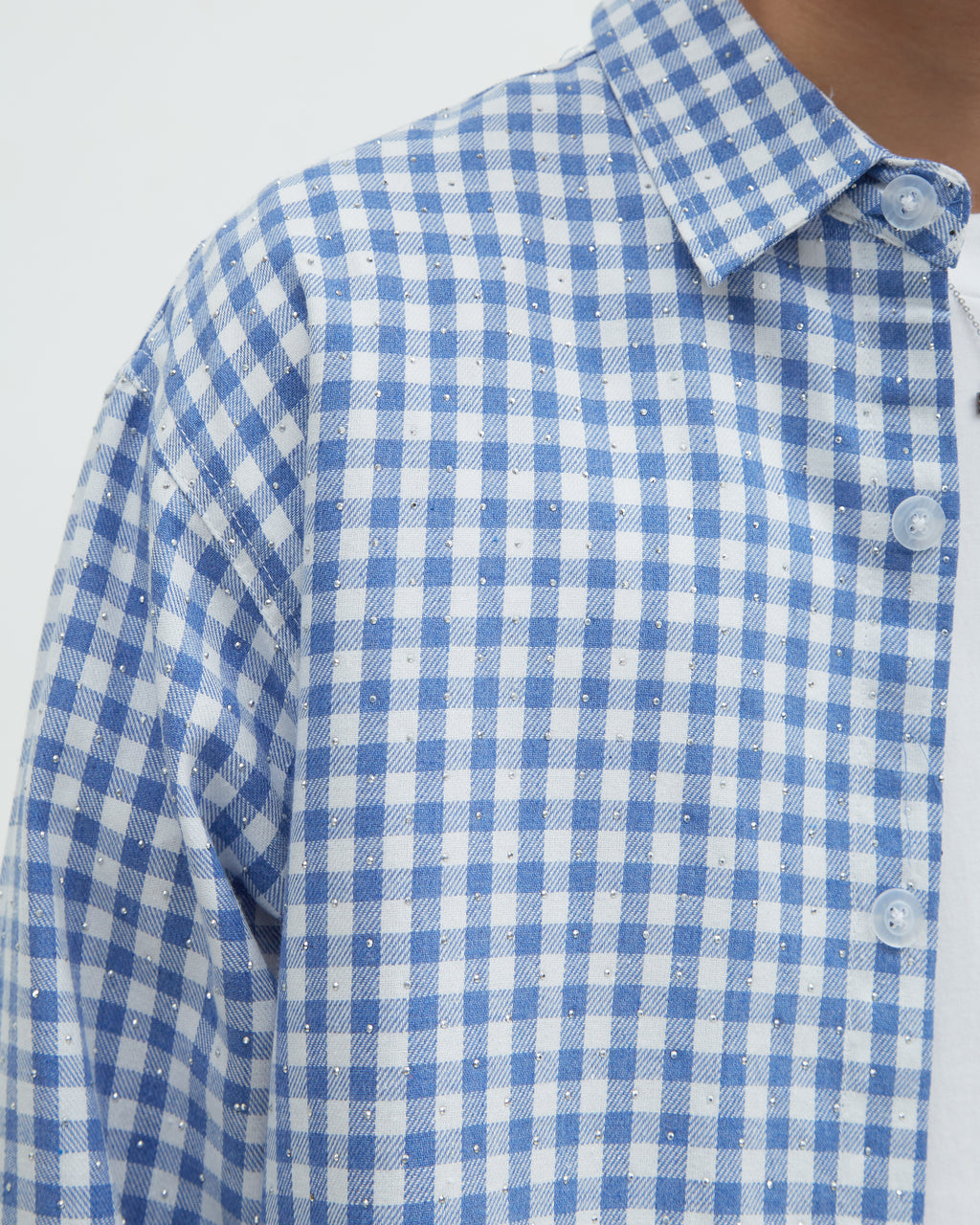 Hotel Flannel Rhinestone [Blue]