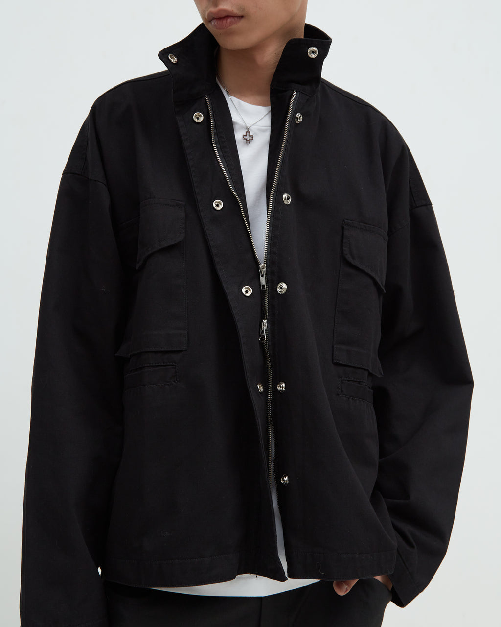 Hotel Stud Flight Jacket [Black]