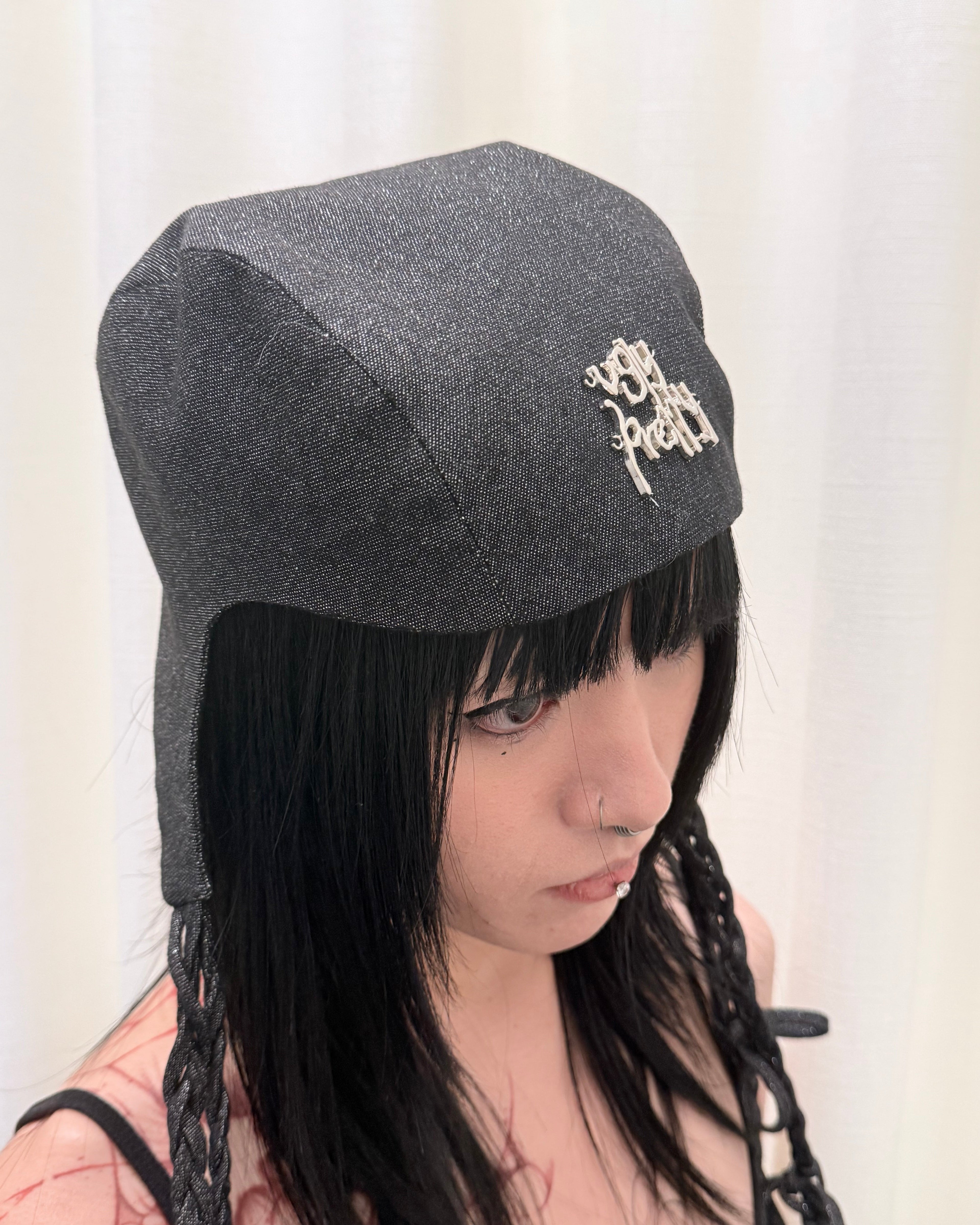 Ugly Pretty Braided Bonnet [Black]