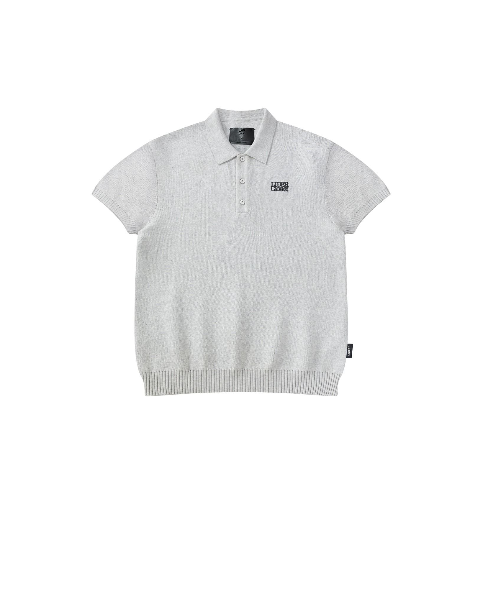 LIDER - THE ELAN KNIT POLO SHIRT [White Smoke]