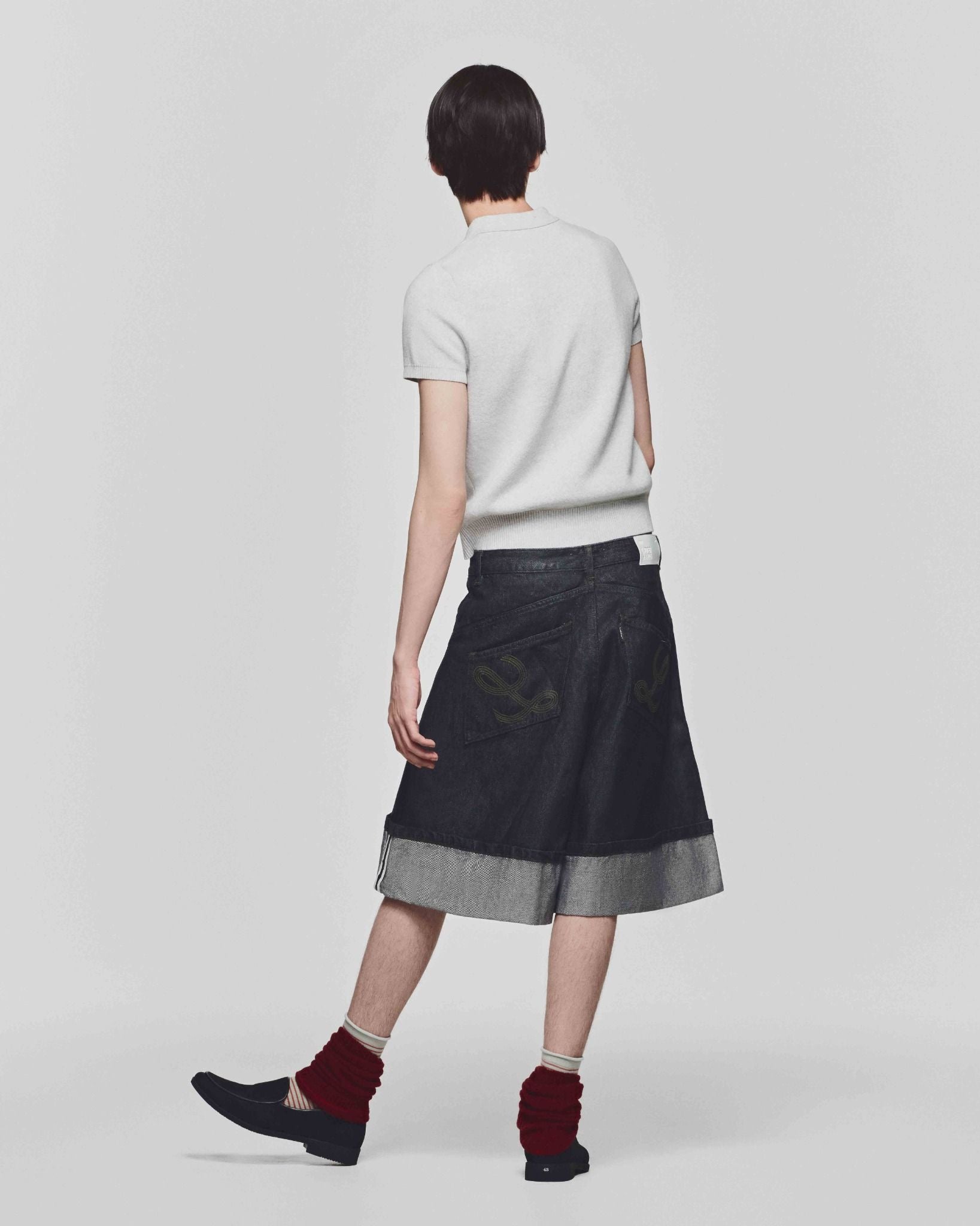 LIDER - THE ELAN KNIT POLO SHIRT [White Smoke]