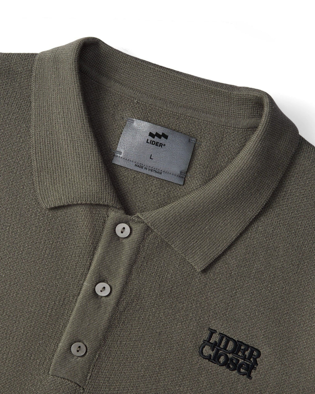 LIDER - THE ELAN KNIT POLO SHIRT - Olive