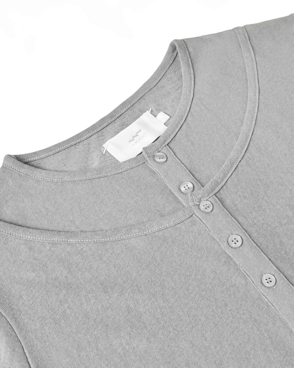LIDER - EVERWOOD LAYERED HENLEY TEE [Light Grey]