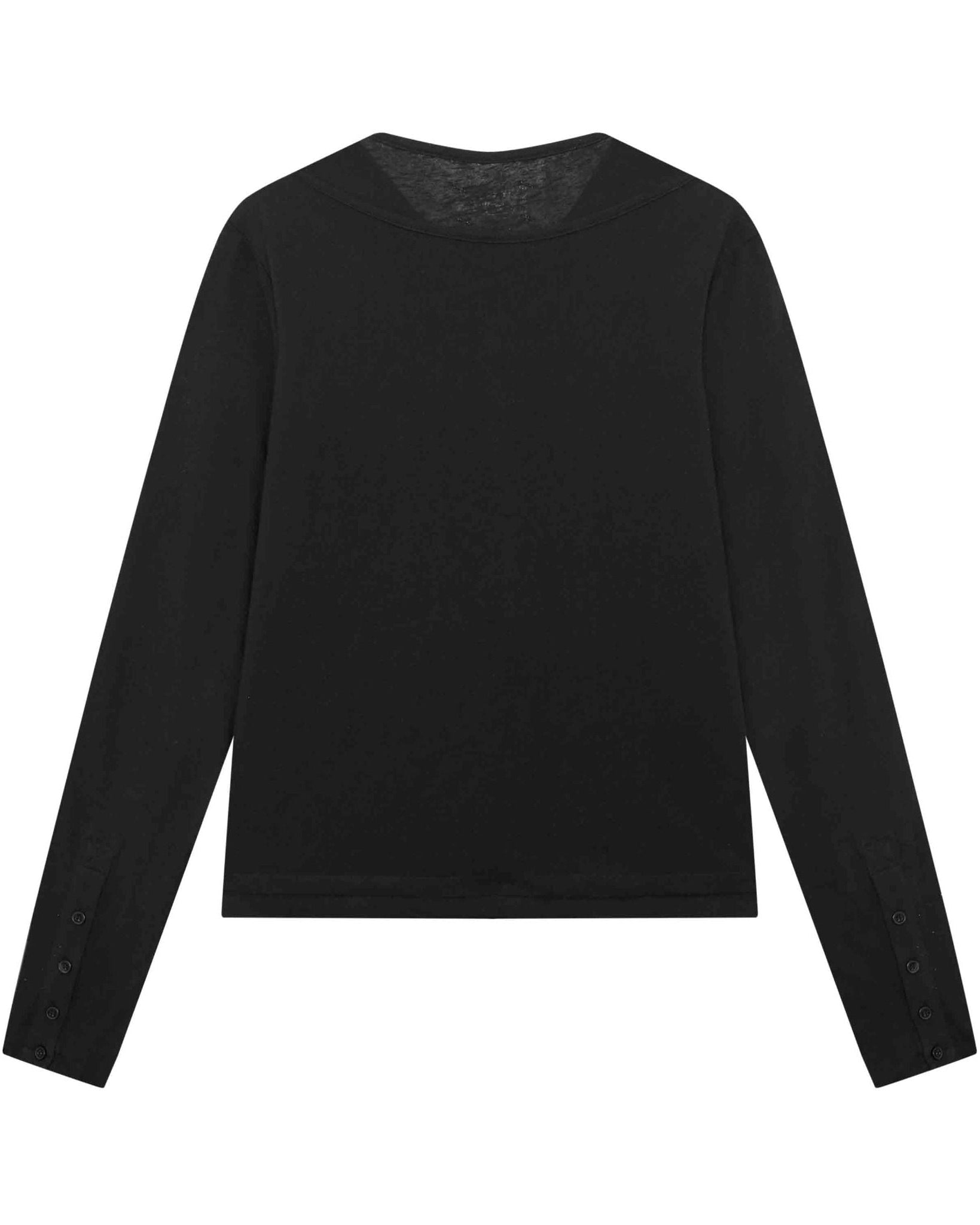 LIDER - EVERWOOD LAYERED HENLEY TEE [Black]