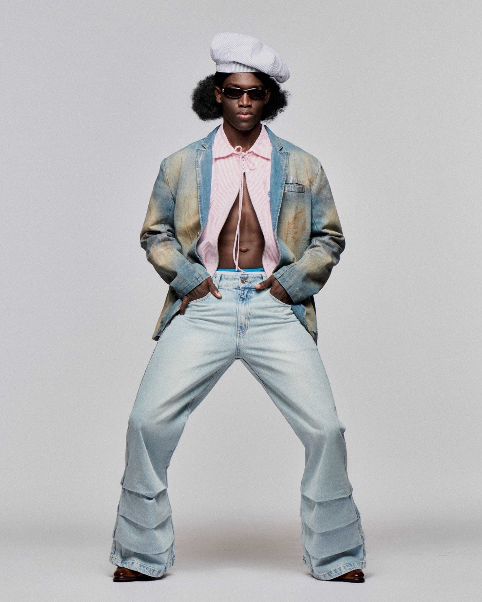 LIDER - BLEU WASHED OVERSIZED BLAZER