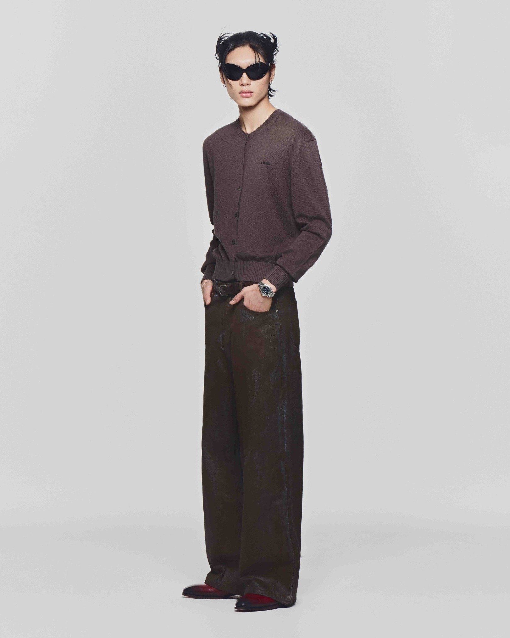 LIDER - AUTUMNAL KNIT CARDIGAN [Chocolate]