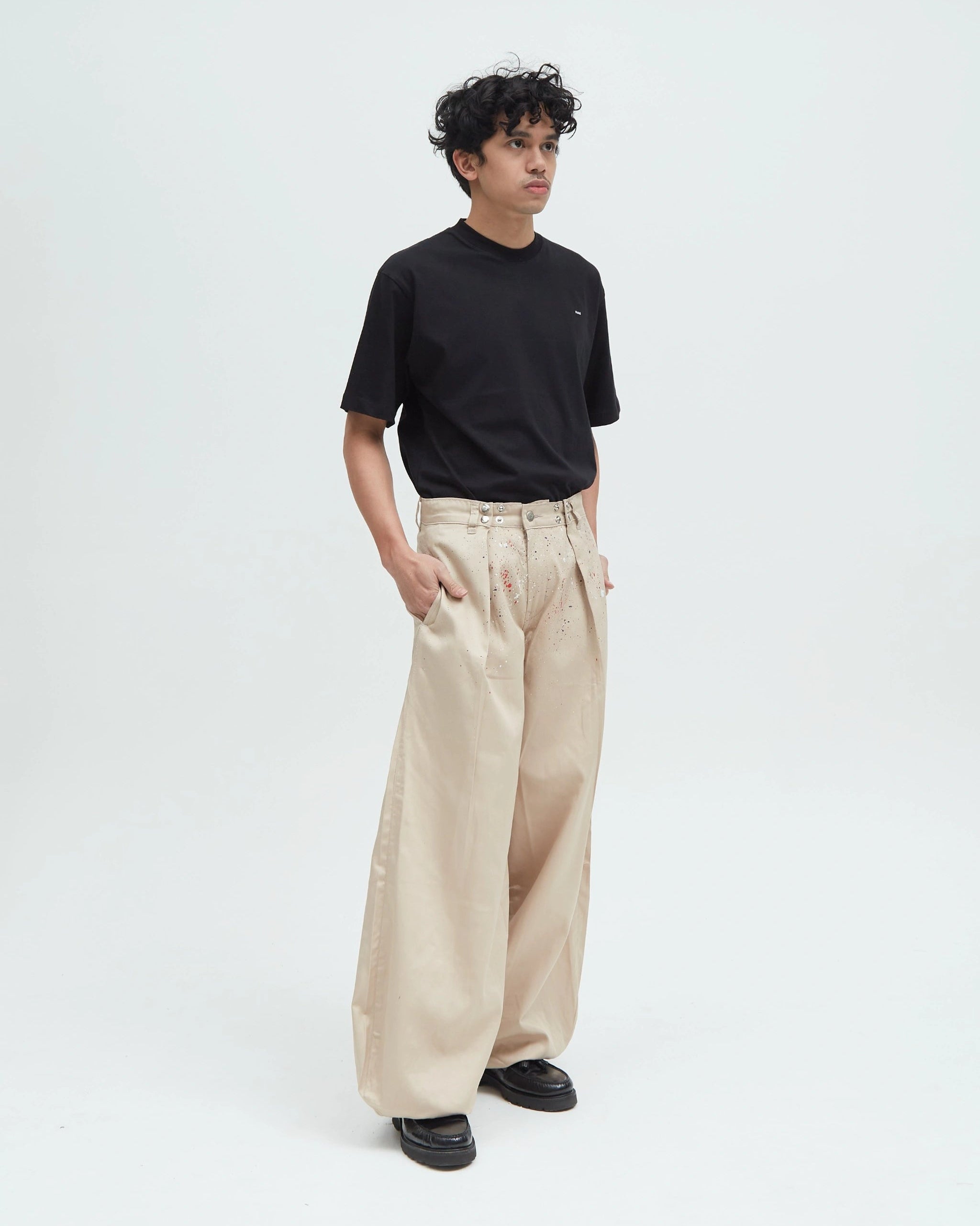 HOTEL Tobi Pants Splatter Cream
