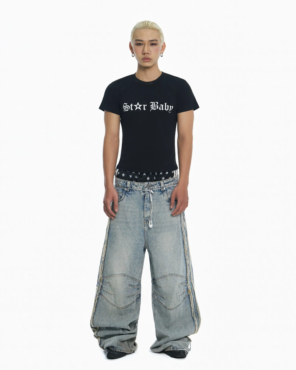 PC STAR BABY TEE - Black