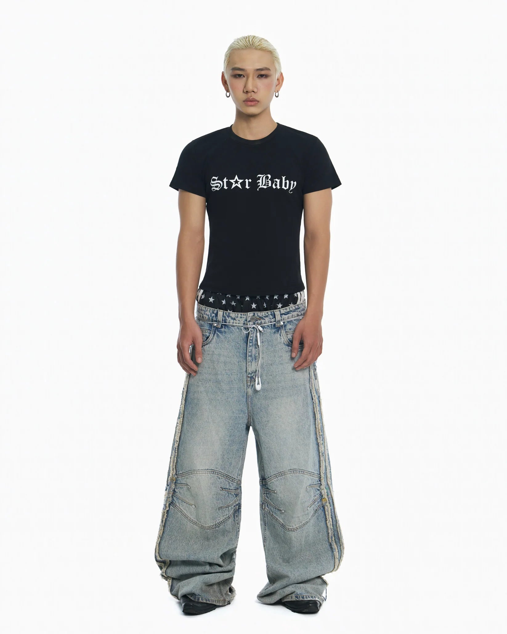 PC STAR BABY TEE - Black