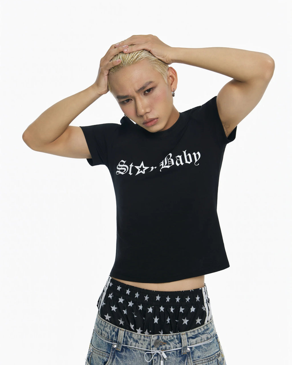 PC STAR BABY TEE - Black