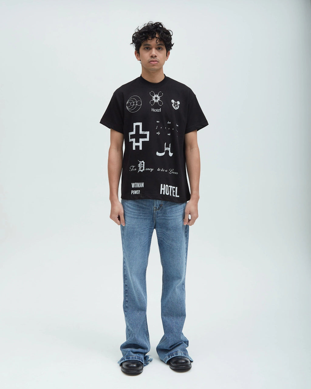 HOTEL Logo Shirt Black