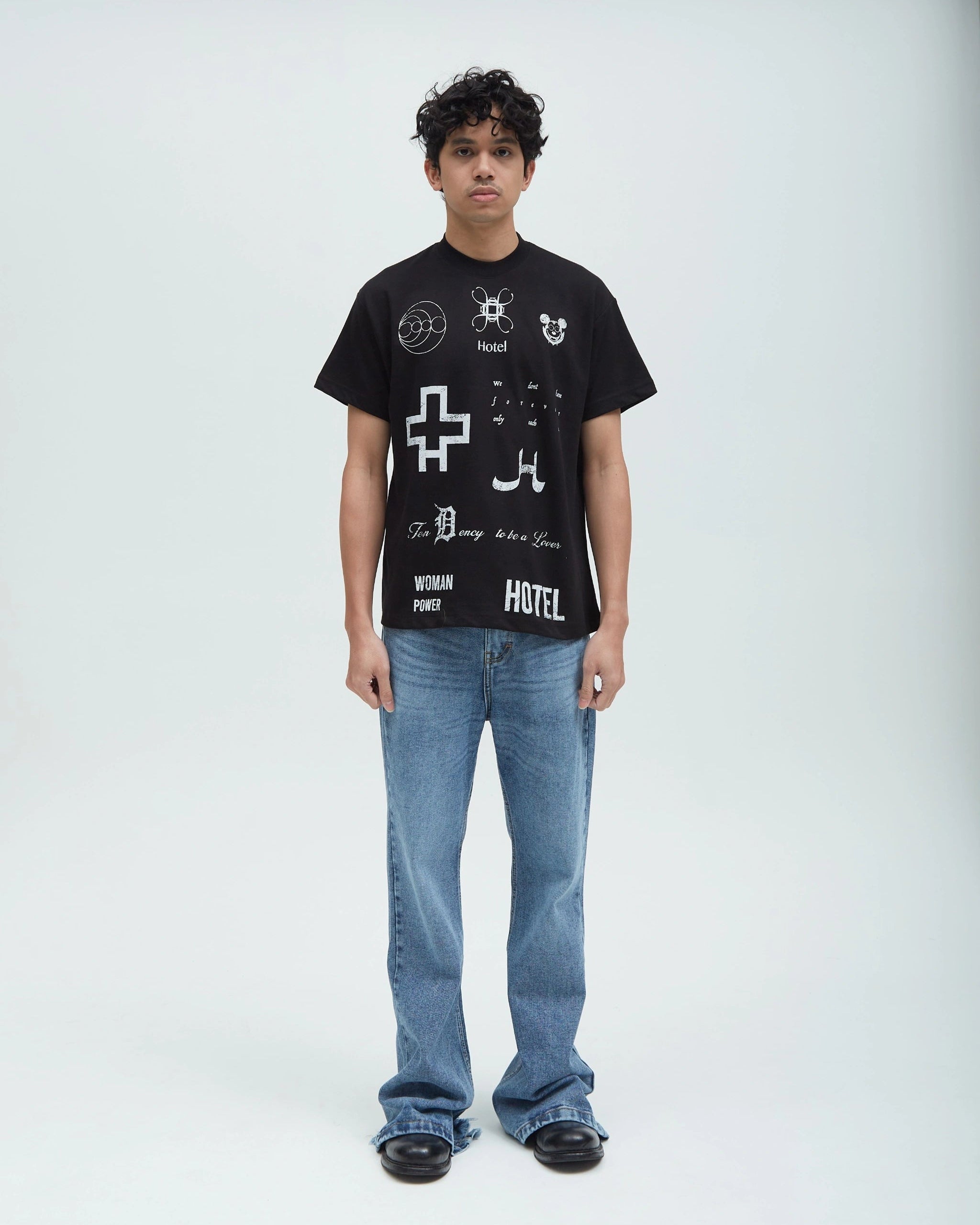 HOTEL Logo Shirt Black