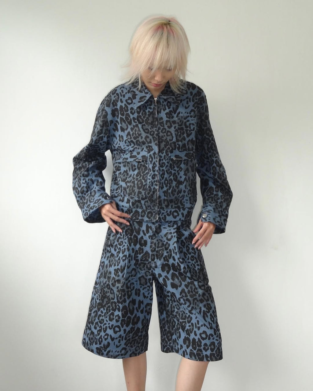 LEOPARD JACKET [BLUE]