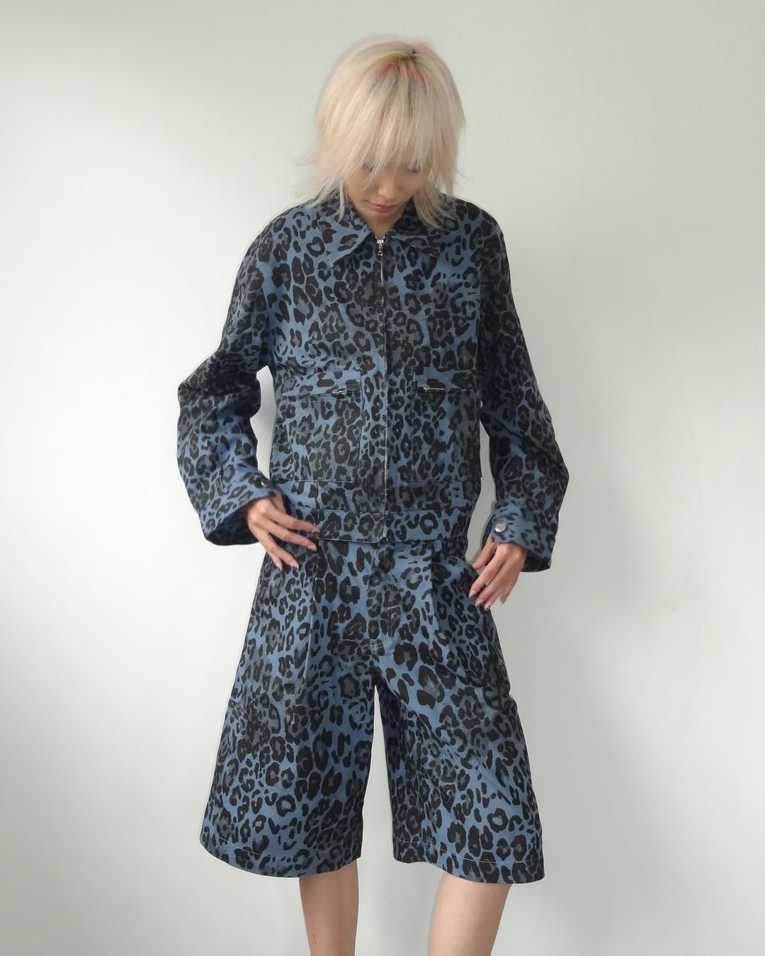 LEOPARD JACKET [BLUE]