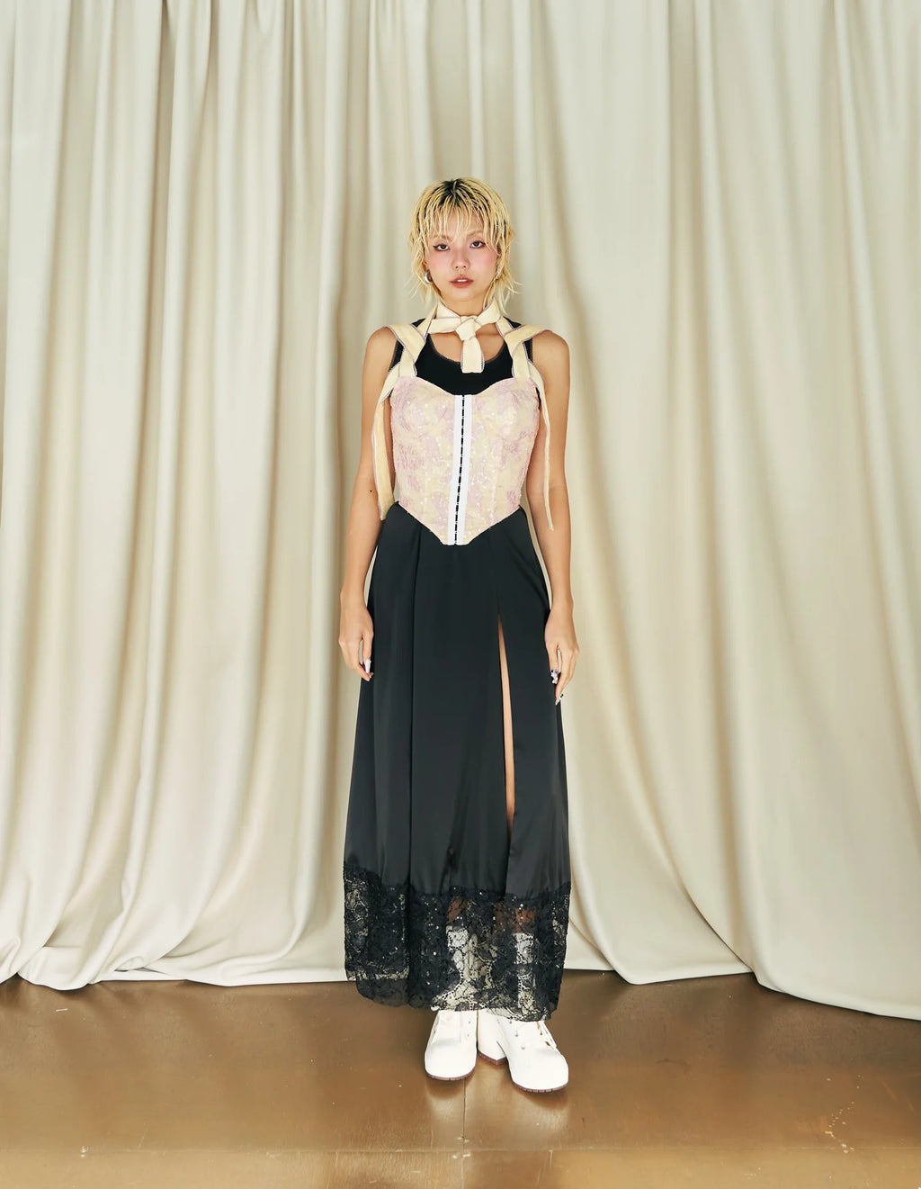 Kittie Yiyi Daydream Victorian Corset - Granny Yellow