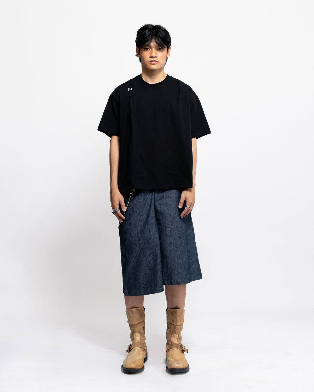 BLANC STUDIO Scape Boxy Tees - Black