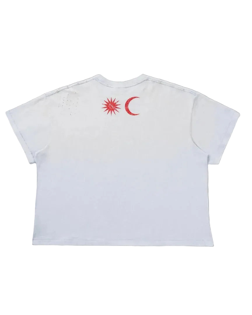 WACKY WASHED WHITE TEE