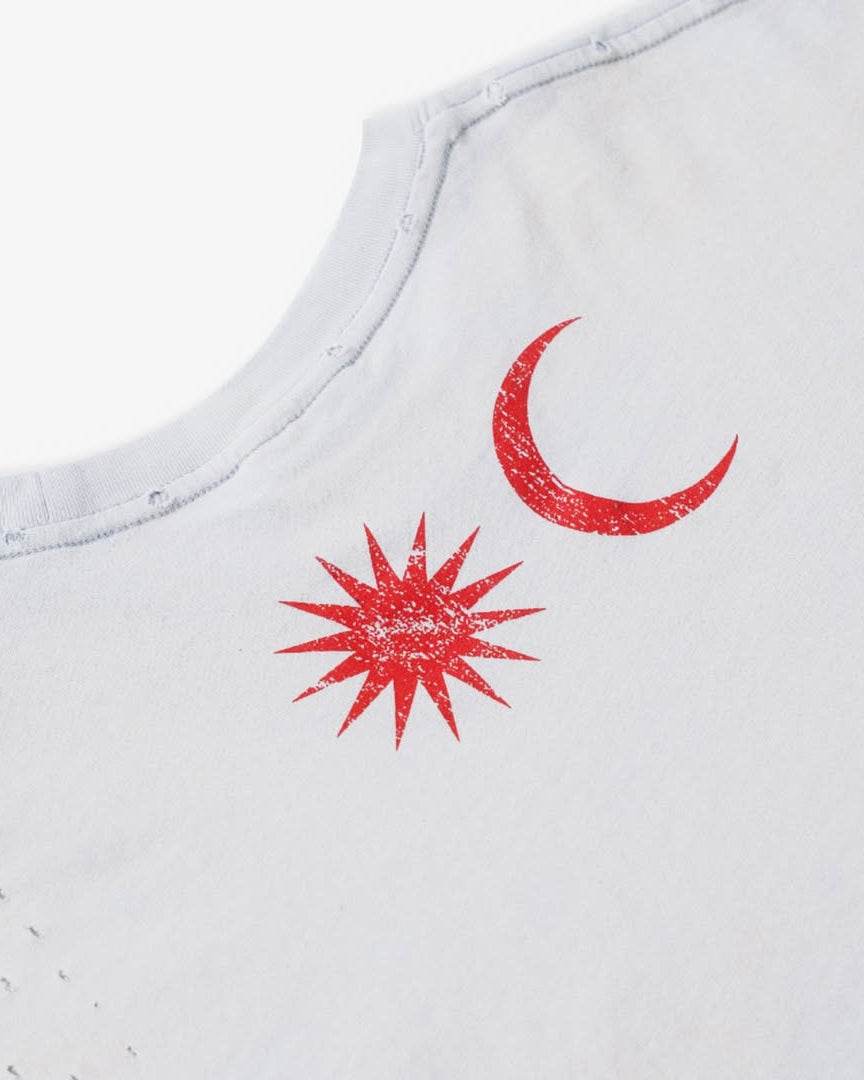 WACKY WASHED WHITE TEE