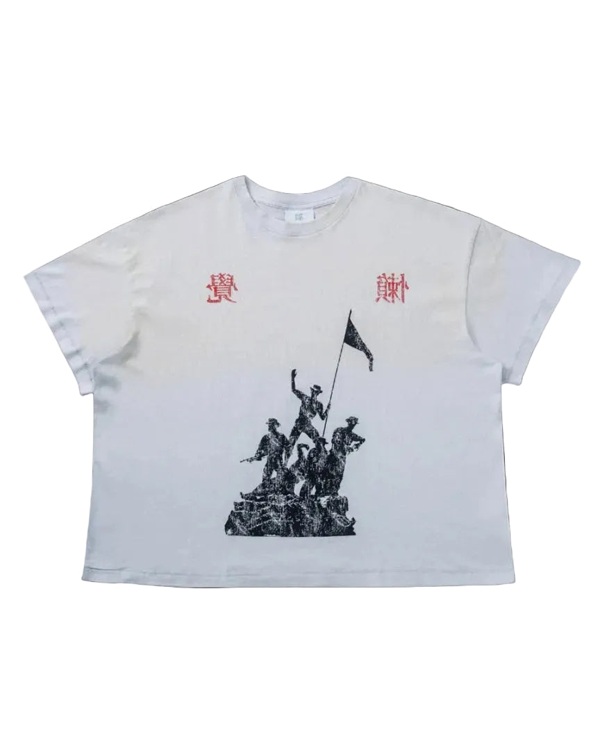 WACKY WASHED WHITE TEE