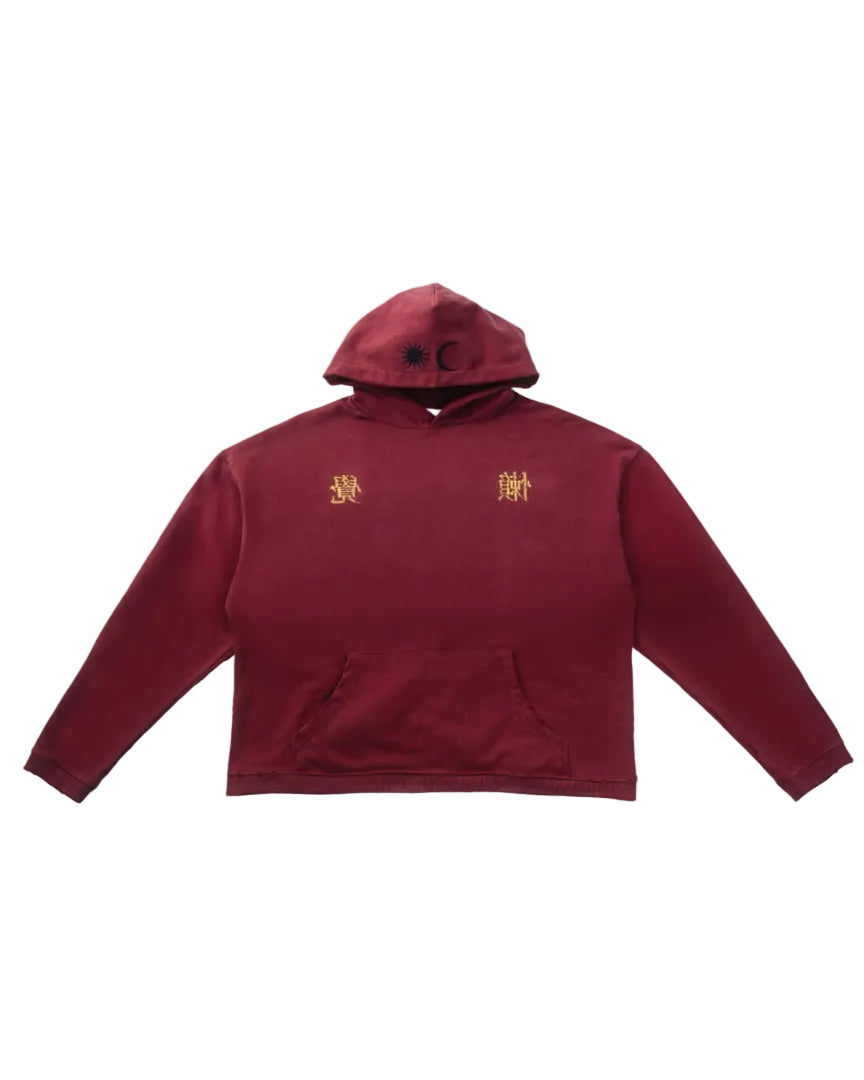 WACKY WASHED WINE HOODIE