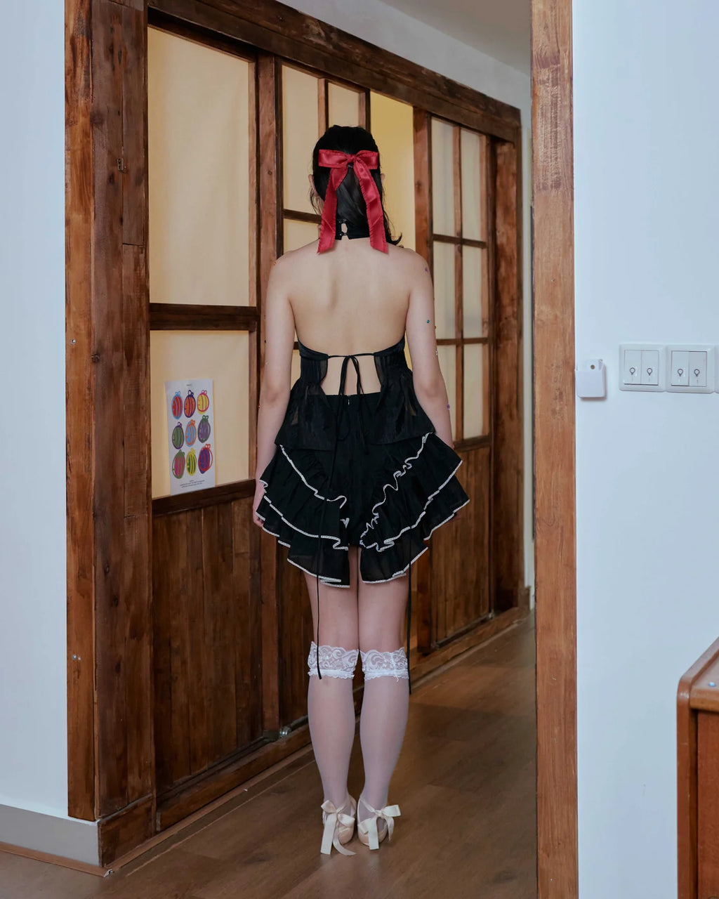 Kittie Yiyi Black Half Halter Top - Black