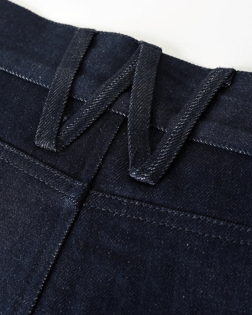 RICEWANG Double-Waist Mohawk Punk Rock Denim Jodhpurs