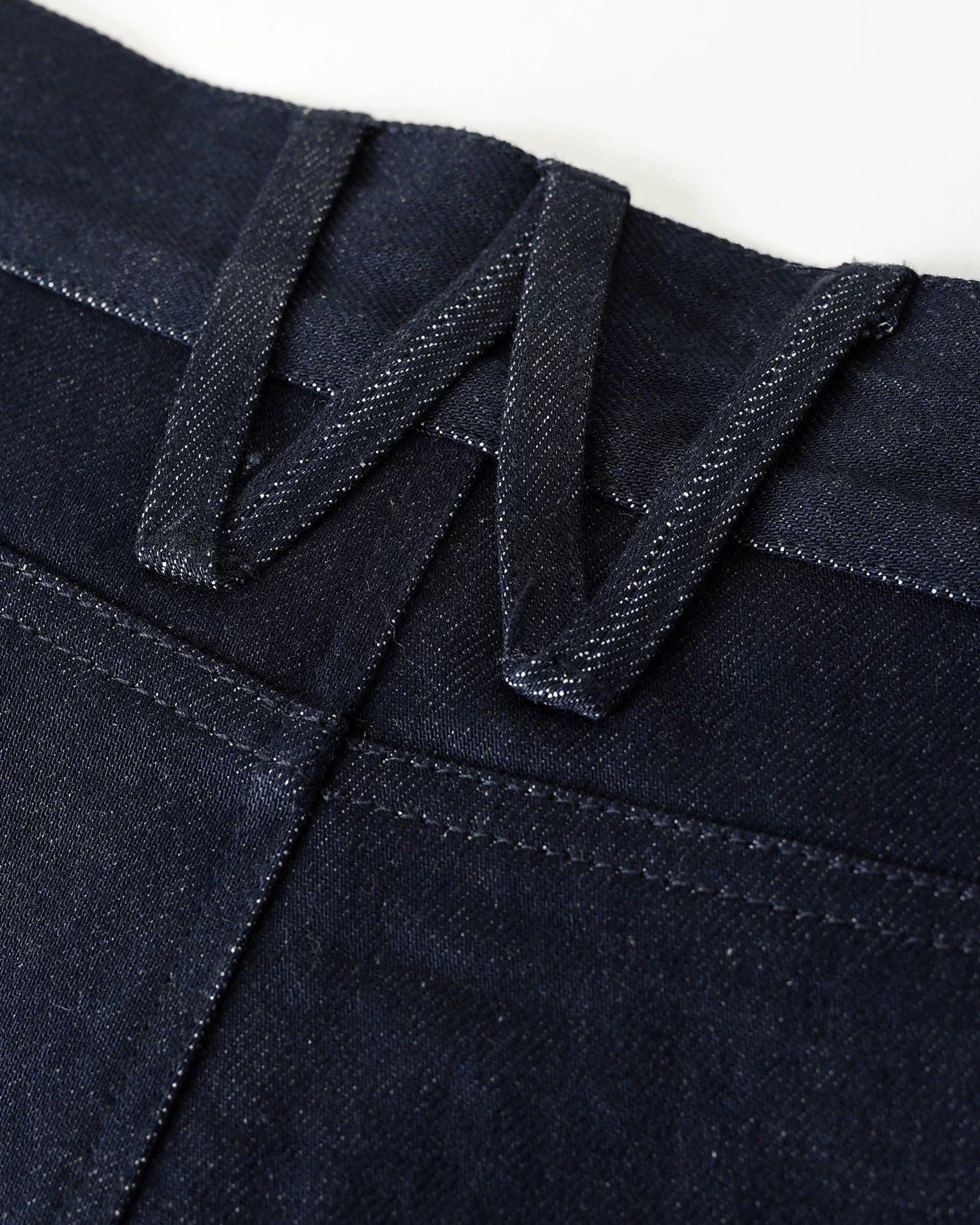 RICEWANG Double-Waist Mohawk Punk Rock Denim Jodhpurs