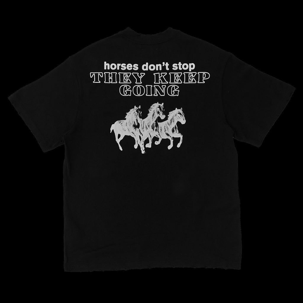FK PONY LONG T-shirt - Black