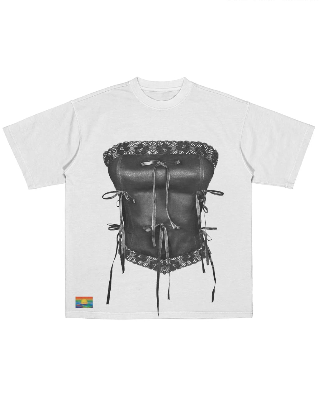 Kittie Yiyi Corset Tee - Black