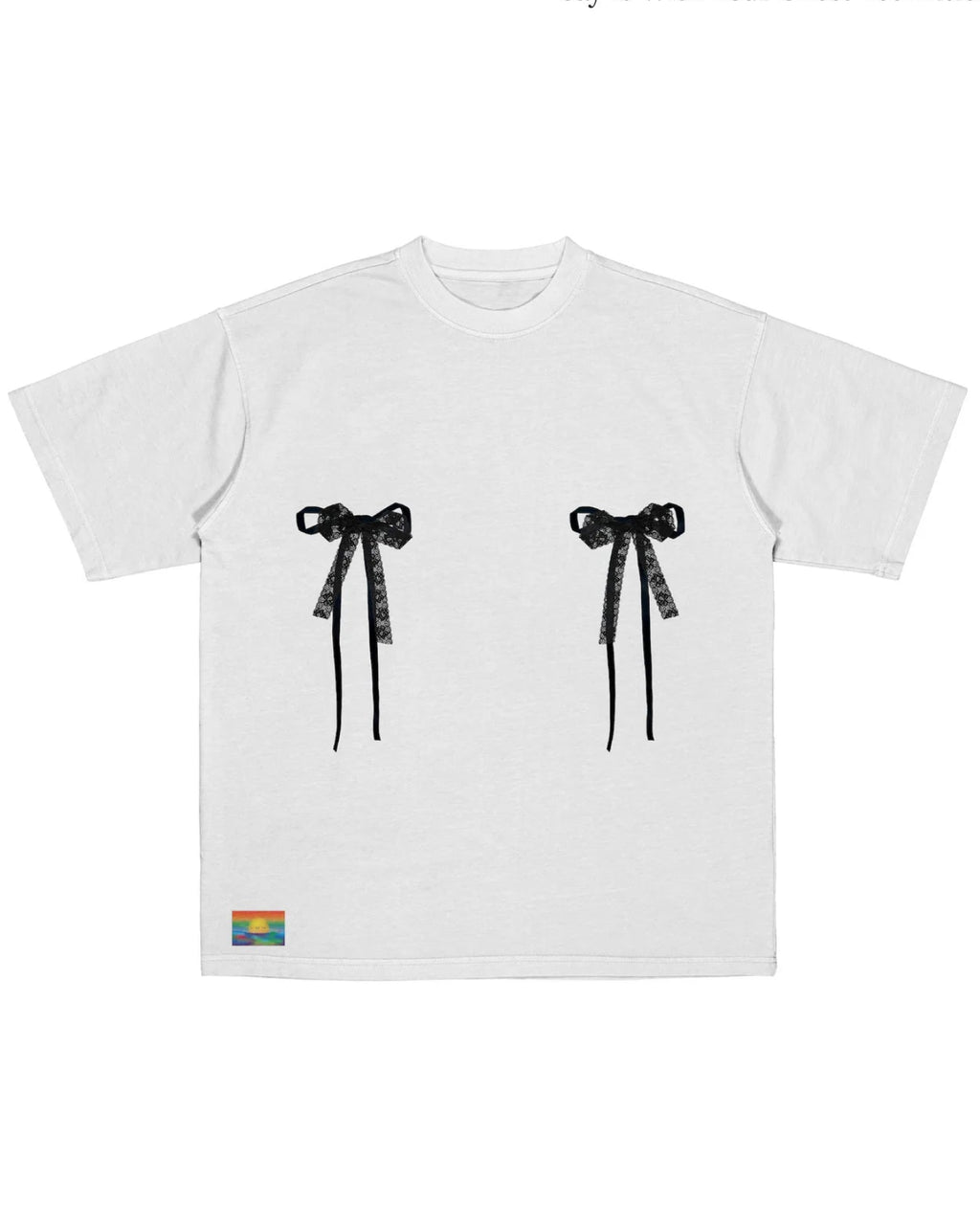 Kittie Yiyi Ribbon Tits Tee - Black