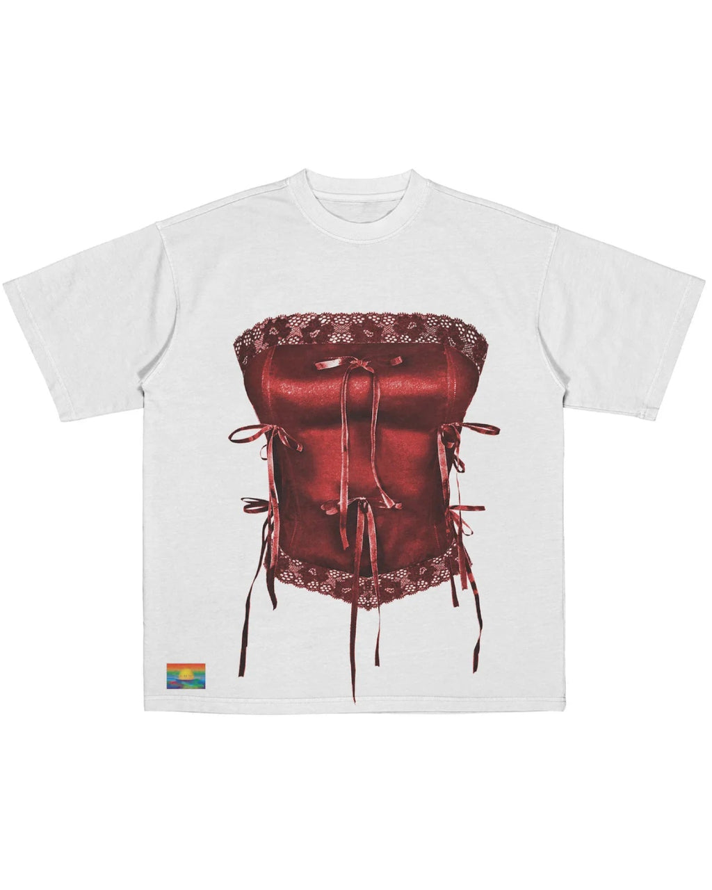 Kittie Yiyi Corset Tee - Red
