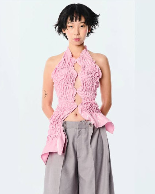 Ugly Pretty Blooming Smoked Top [Pink]