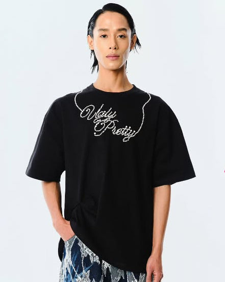 Ugly Pretty Pearl Logo T-Shirt [Black]