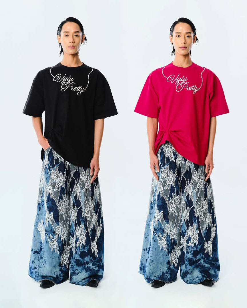 Ugly Pretty Overgrown Laced Jeans