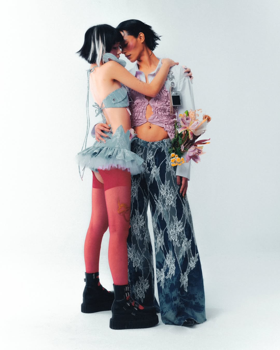 Ugly Pretty Overgrown Laced Jeans