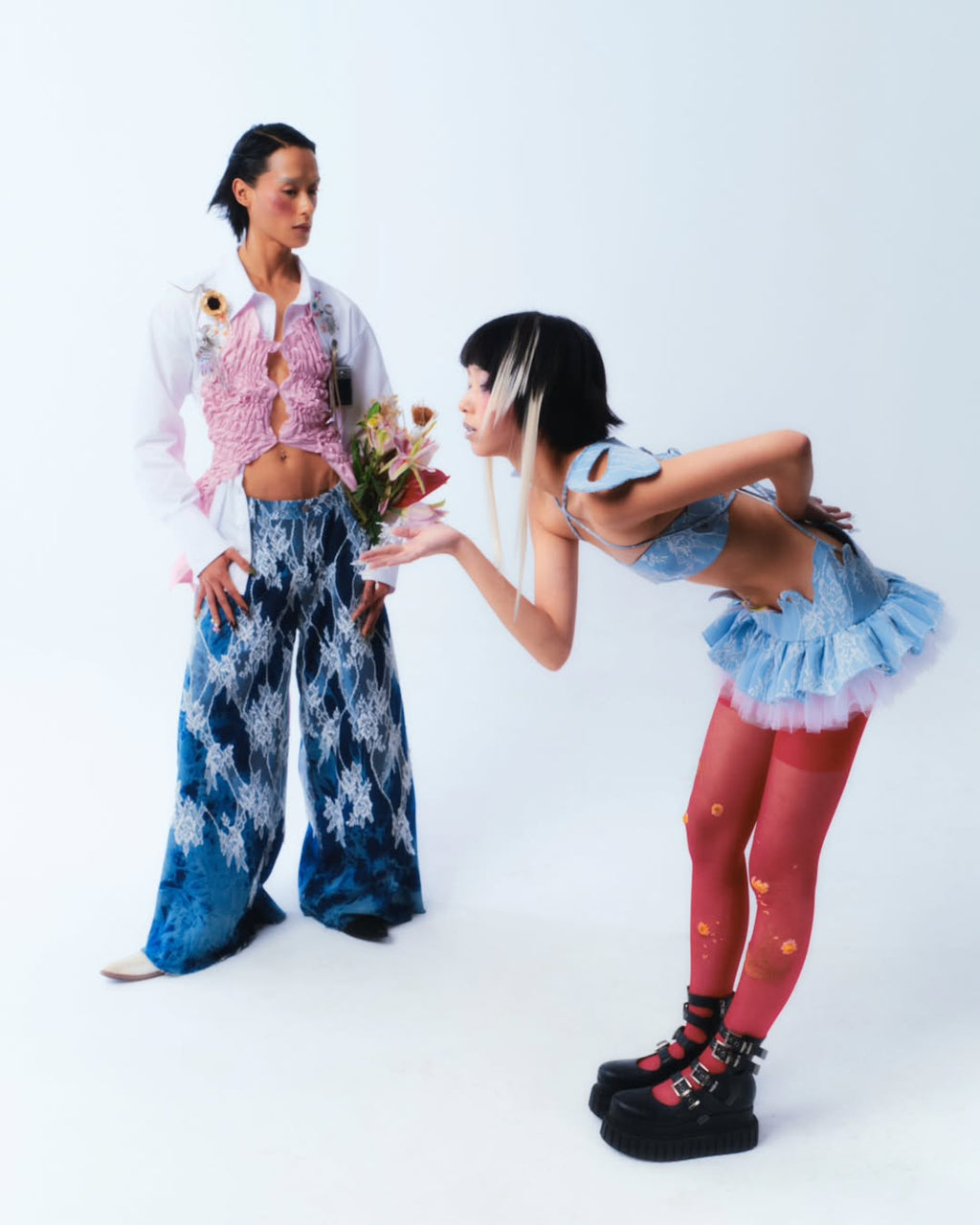 Ugly Pretty Overgrown Laced Jeans