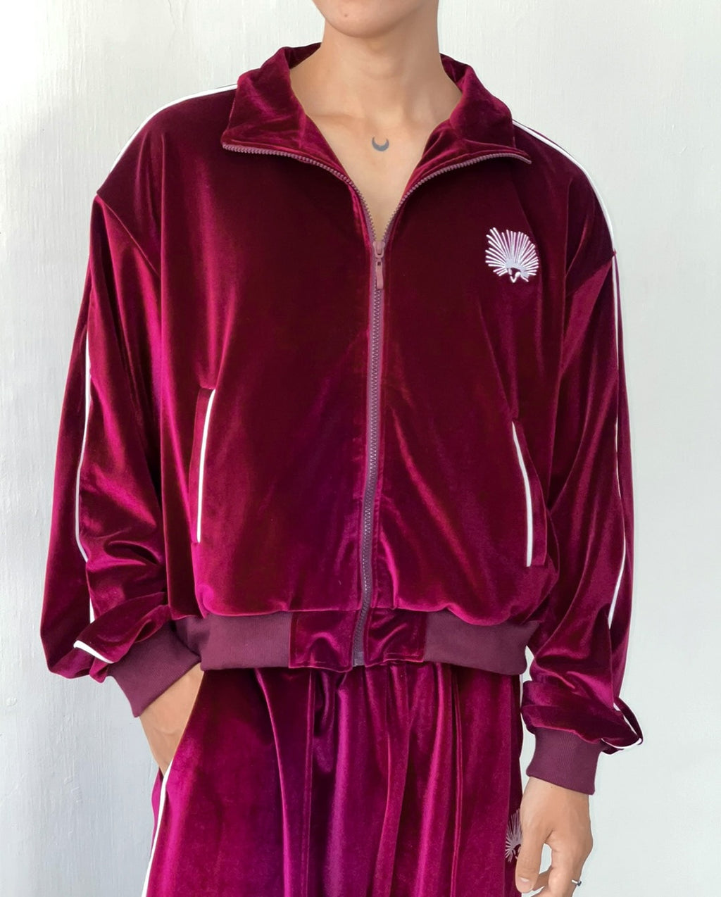 VELOUR JACKET [BORDEAUX RED]