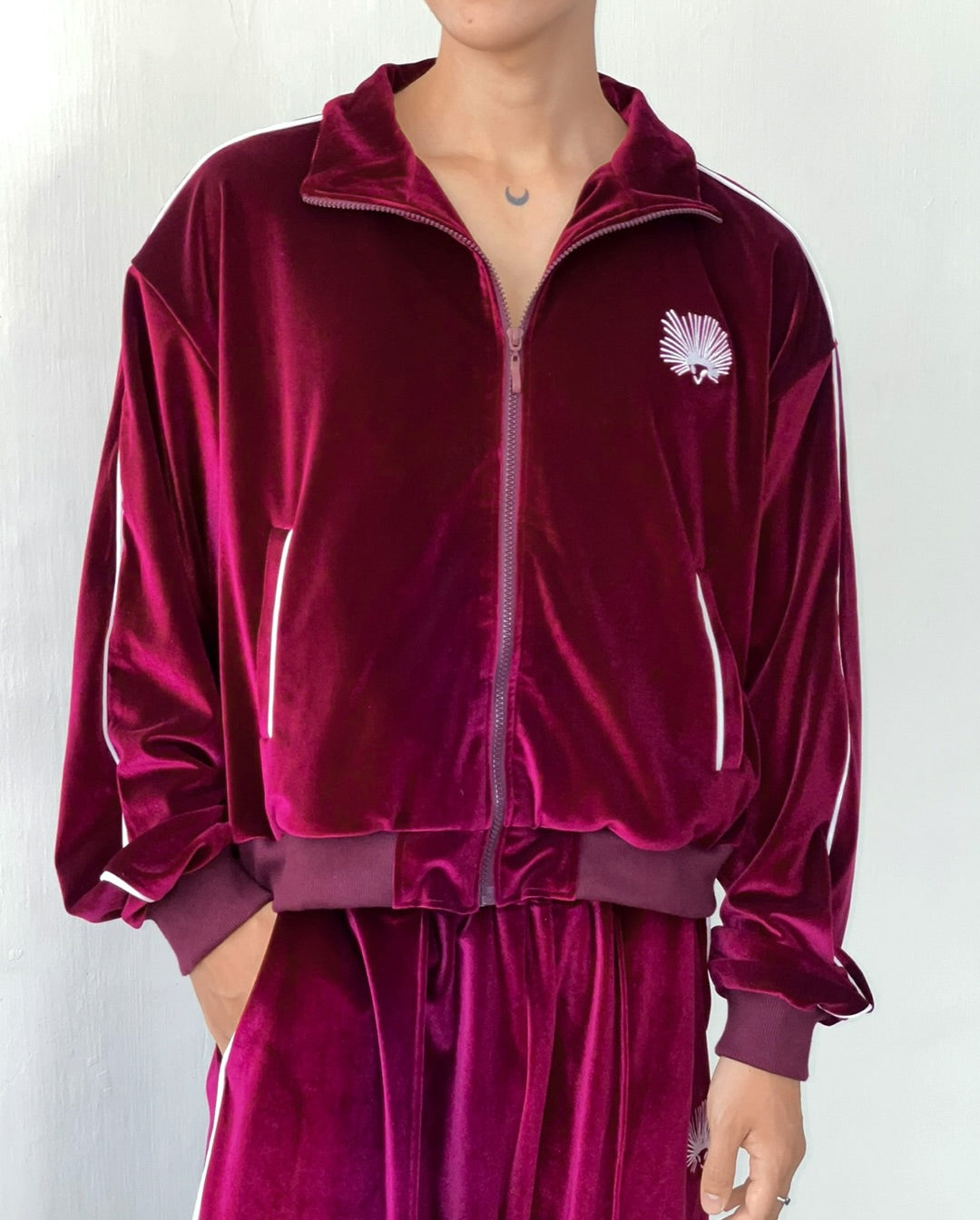 VELOUR JACKET [BORDEAUX RED]