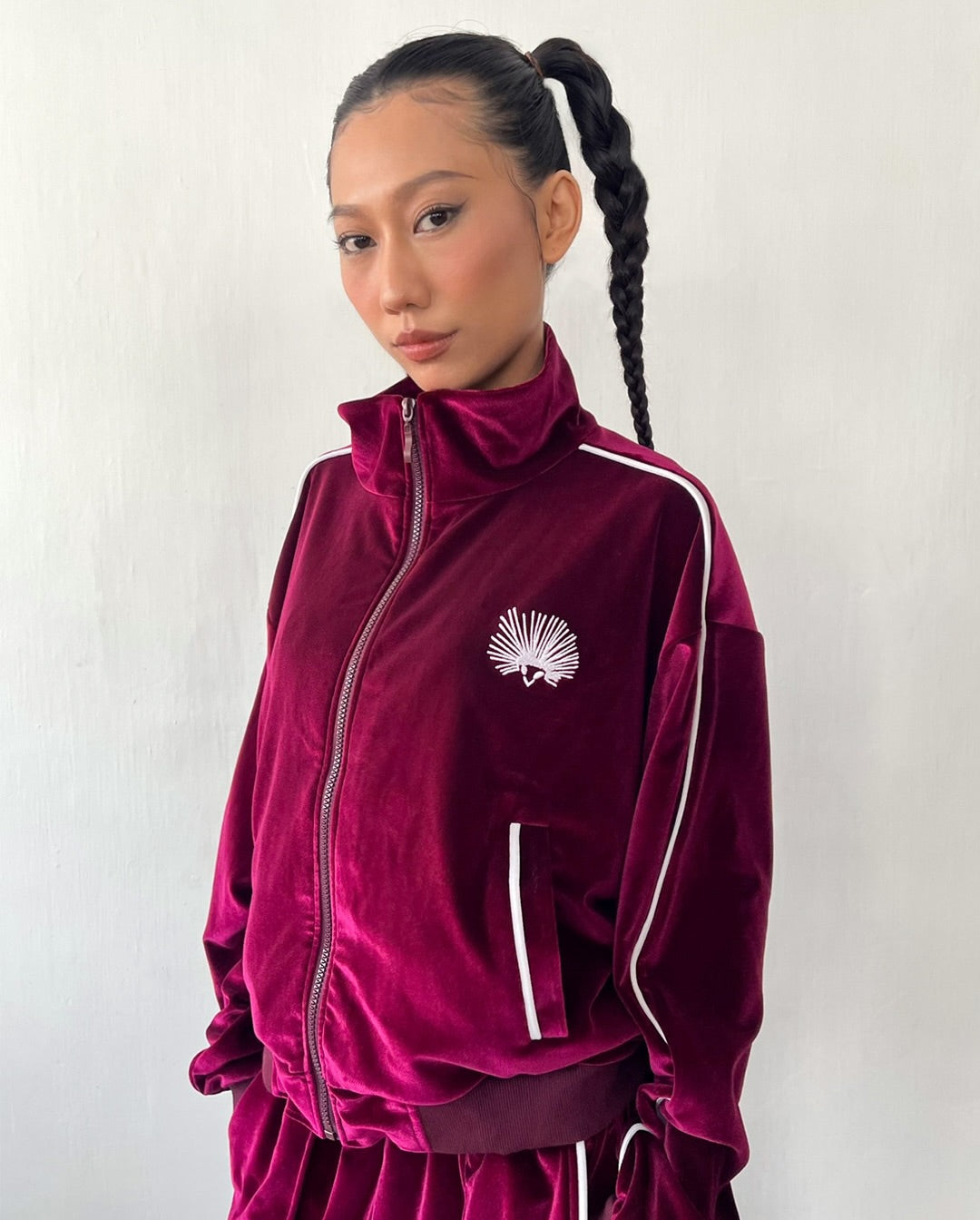 VELOUR JACKET [BORDEAUX RED]