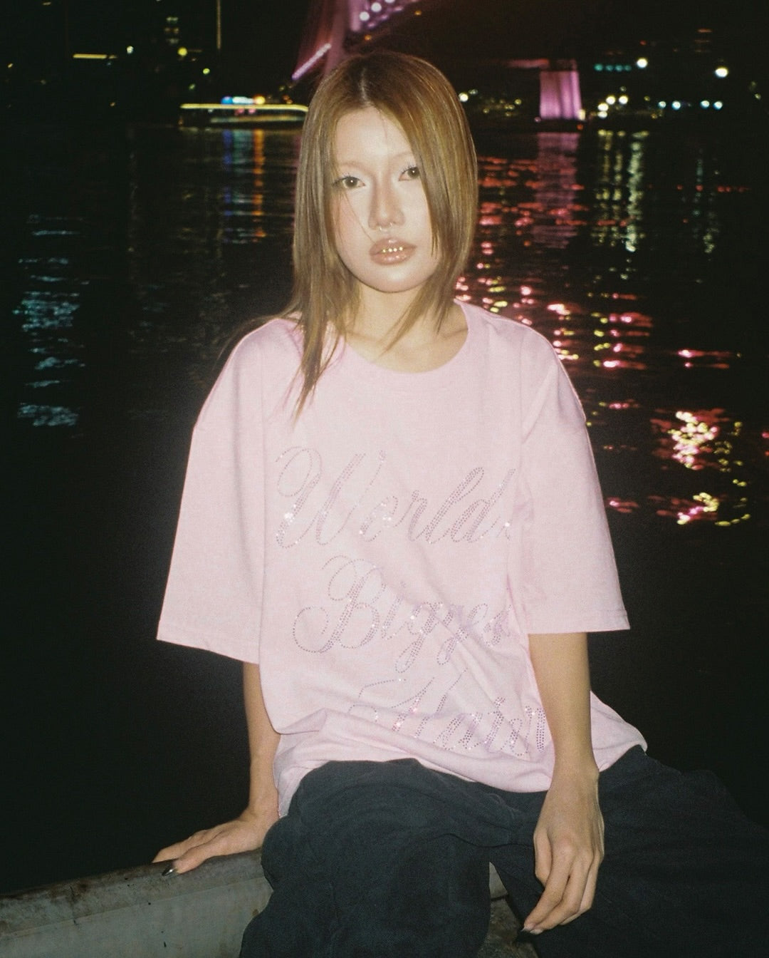 WORLD BIGGEST HATER T-SHIRT [PINK]